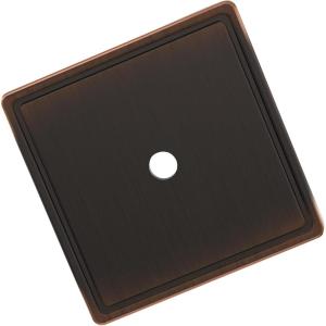 Amerock Thoreau 8-13/16 inch (224mm) Center-to-Center Rectangle Polished Chrome Cabinet Pull Backplate, BP3760626(Oil Rubbed Bronze)