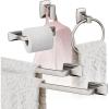 Amerock | Champagne Bronze | Highland Ridge | Towel Bar | 18 inch (457 mm) | 4 Piece | Bathroom Accessories Set(Brushed Nickel)
