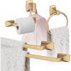 Amerock | Champagne Bronze | Highland Ridge | Towel Bar | 18 inch (457 mm) | 4 Piece | Bathroom Accessories Set(Champagne Bronze)
