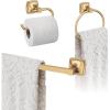 Amerock | Champagne Bronze | Stature | Towel Bar | 18 inch (457 mm) | 3 Piece | Bathroom Accessories Set