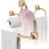 Amerock | Champagne Bronze | Stature | Towel Bar | 18 inch (457 mm) | 4 Piece | Bathroom Accessories Set