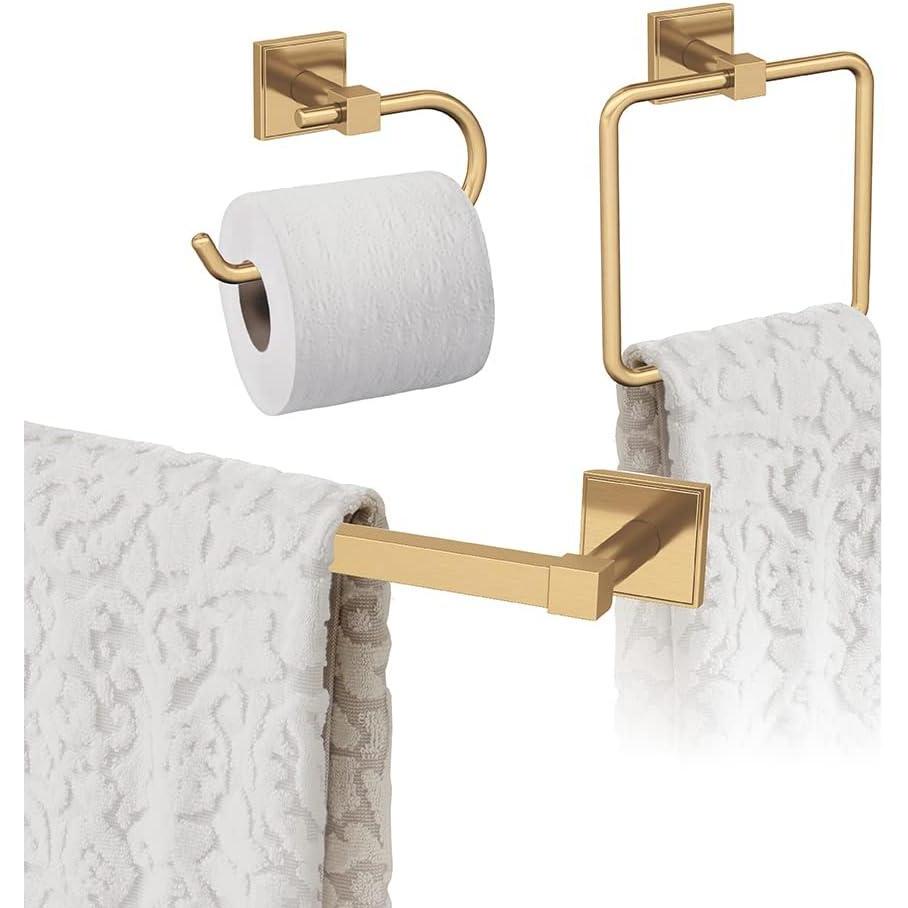 image:imageAmerock Champagne Bronze Appoint Towel Bar 18 inch 457 mm 3 Piece Bathroom Accessories Set