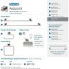 Amerock | Brushed Nickel | Appoint | Towel Bar | 18 inch (457 mm) | 4 Piece | Bathroom Accessories Set