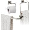 Amerock | Brushed Nickel | Appoint | Towel Bar | 18 inch (457 mm) | 3 Piece | Bathroom Accessories Set