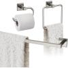 Amerock | Brushed Nickel | Appoint | Towel Bar | 24 inch (610 mm) | 3 Piece | Bathroom Accessories Set