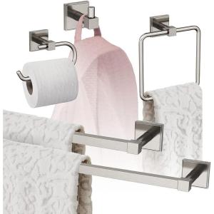 Amerock | Brushed Nickel | Appoint | 5 Piece | Bathroom Accessories Set