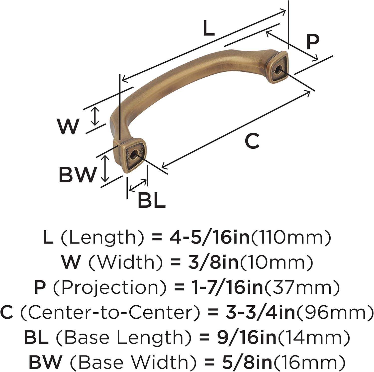 image:imageAmerock Appliance Pull Gilded Bronze 8 inch 203 mm Center to Center Revitalize 1 Pack Drawer Pull Drawer Handle Cabinet HardwareGilded Bronze