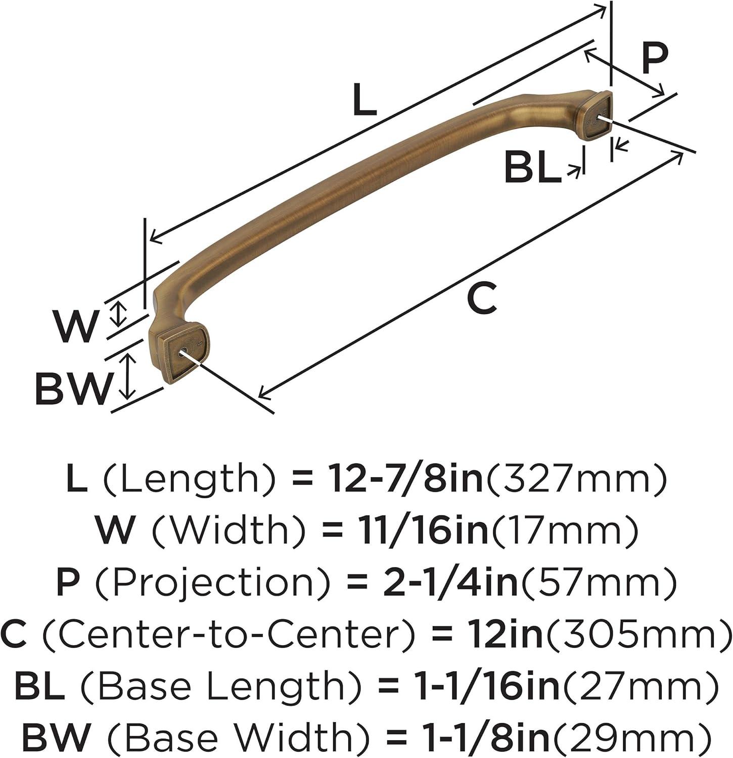 image:imageAmerock Appliance Pull Gilded Bronze 8 inch 203 mm Center to Center Revitalize 1 Pack Drawer Pull Drawer Handle Cabinet HardwareGilded Bronze