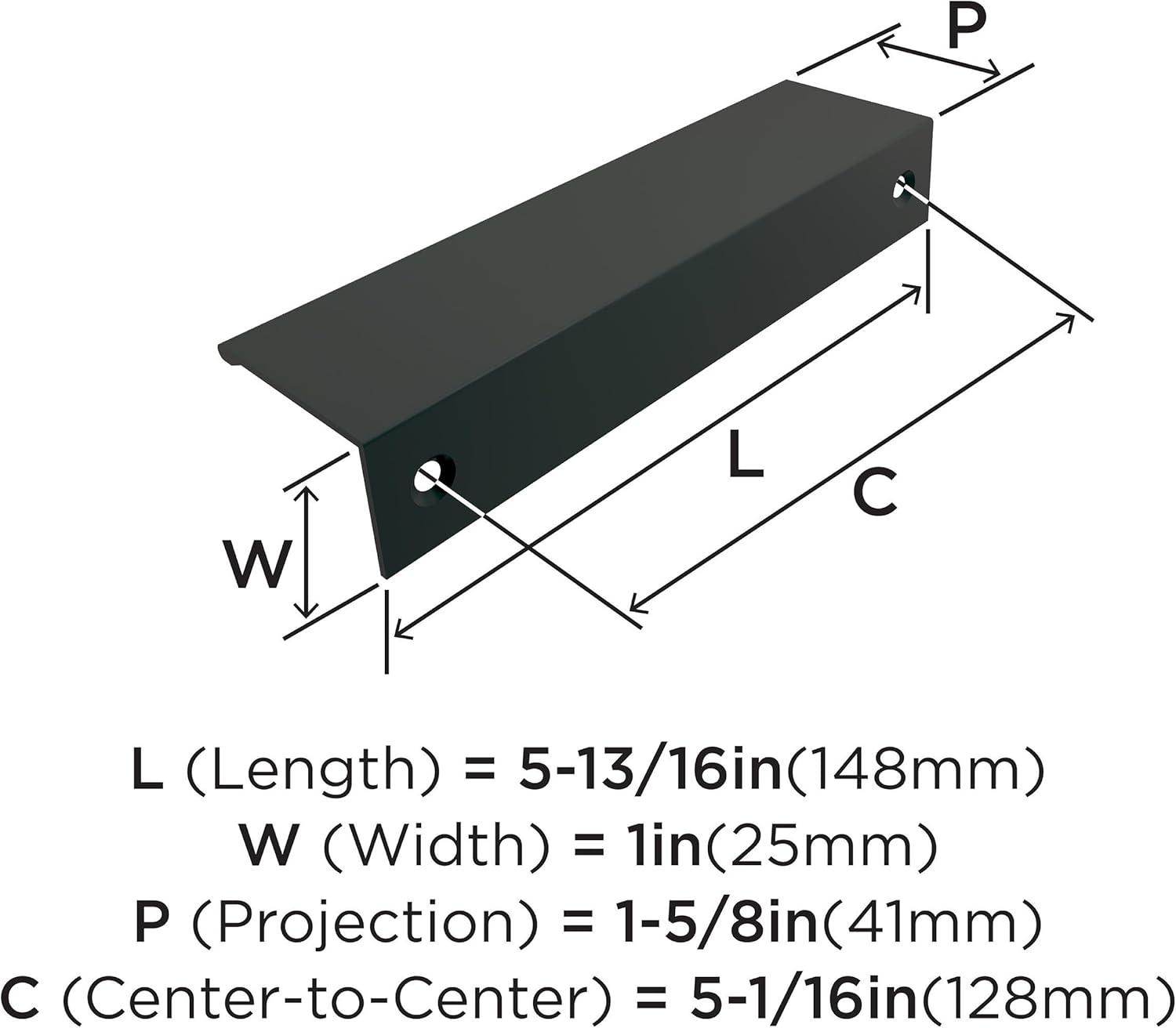 image:imageAmerock Cabinet Pull Oil Rubbed Bronze 334 inch 96 mm Center to Center Edge Pull 1 Pack Drawer Pull Drawer Handle Cabinet HardwareMatte Black