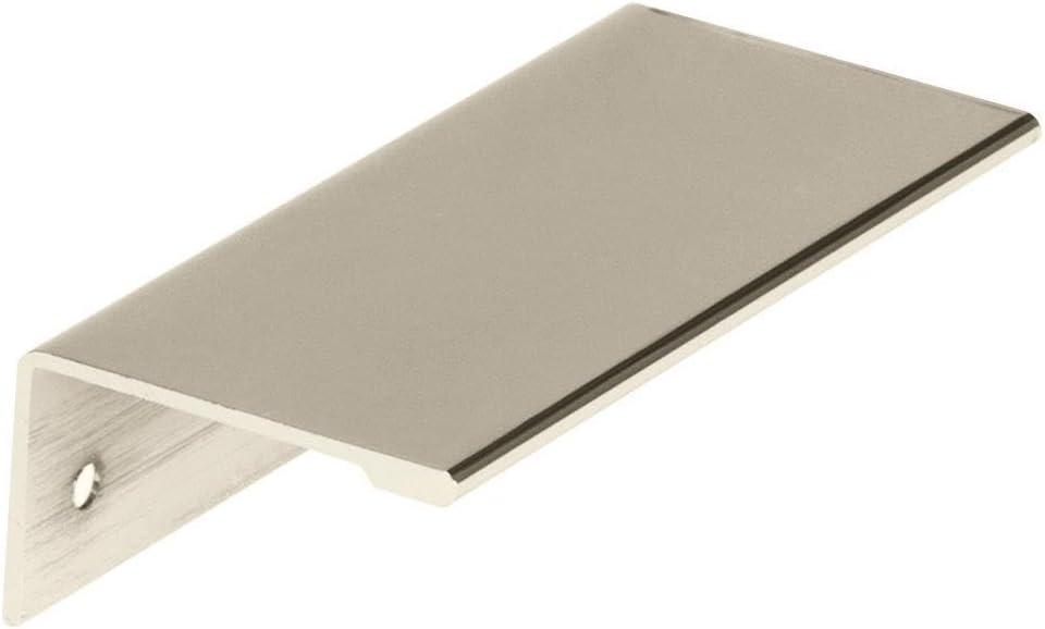 image:imageAmerock Cabinet Pull Oil Rubbed Bronze 334 inch 96 mm Center to Center Edge Pull 1 Pack Drawer Pull Drawer Handle Cabinet HardwarePolished Nickel