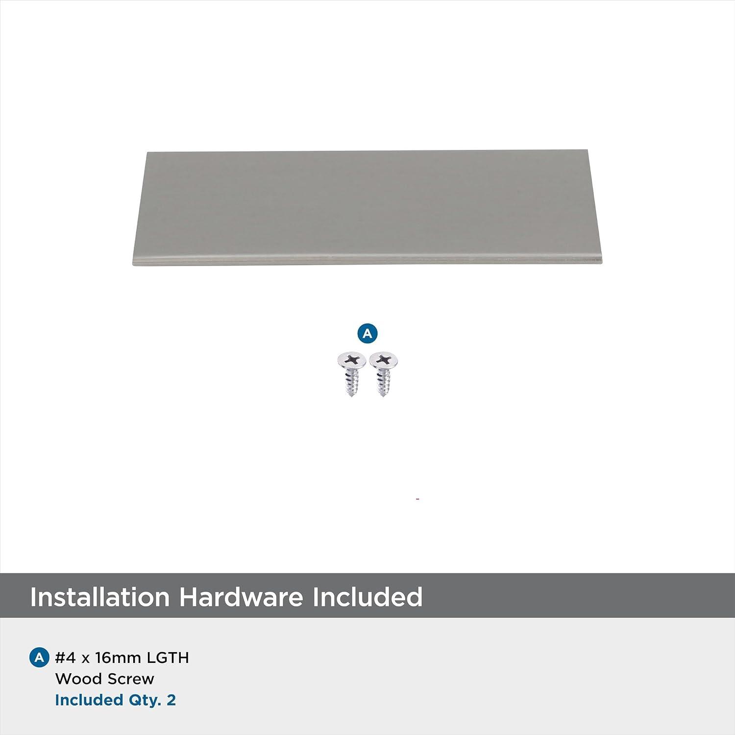 image:imageAmerock Cabinet Pull Oil Rubbed Bronze 334 inch 96 mm Center to Center Edge Pull 1 Pack Drawer Pull Drawer Handle Cabinet HardwareSatin Nickel