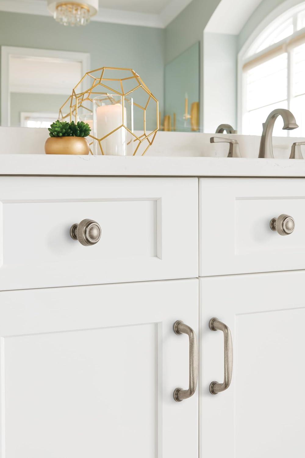 image:imageAmerock Cabinet Pull Weathered Nickel 3 inch 76 mm Center to Center Kane 1 Pack Drawer Pull Drawer Handle Cabinet HardwareWeathered Nickel