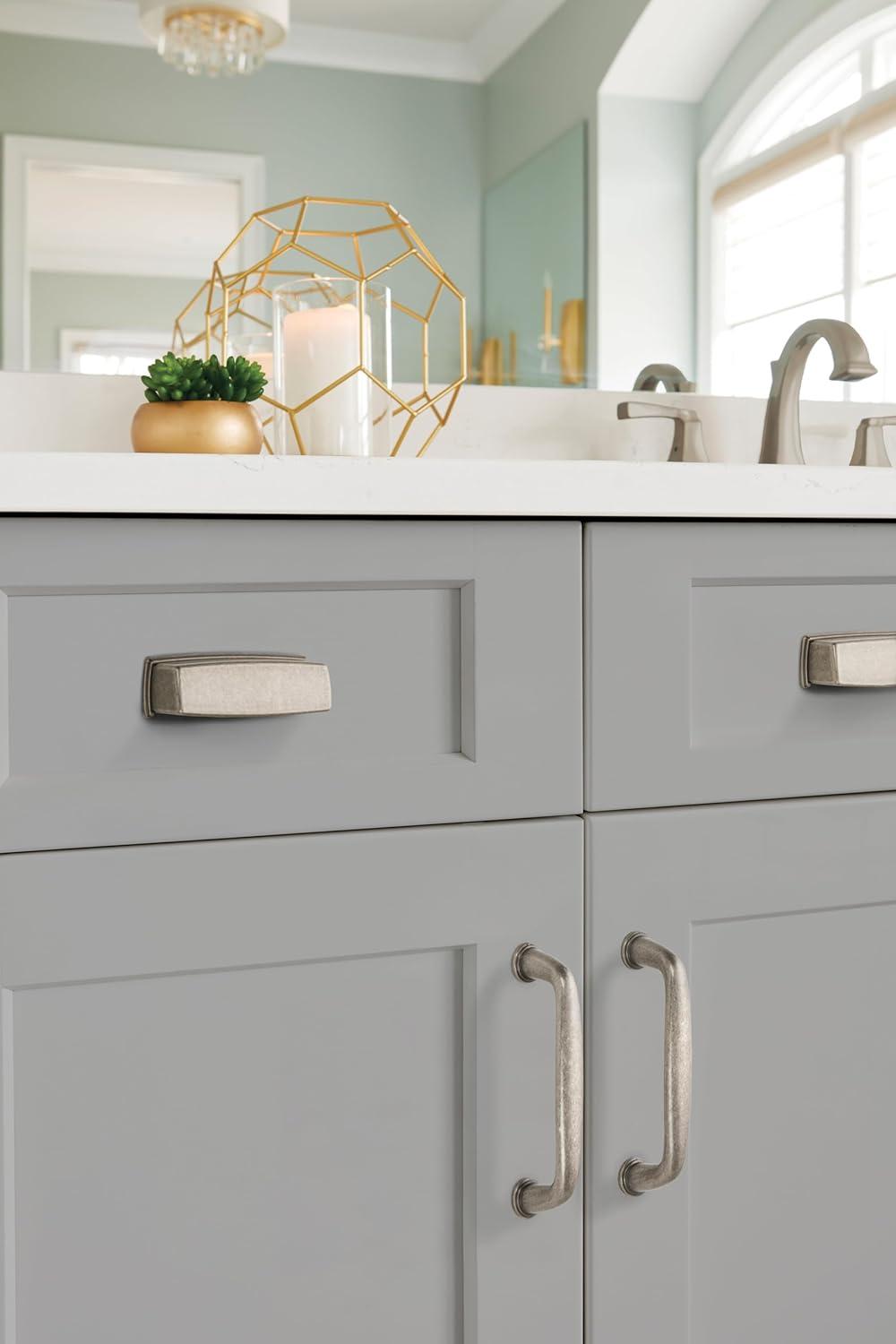 image:imageAmerock Cabinet Pull Weathered Nickel 3 inch 76 mm Center to Center Kane 1 Pack Drawer Pull Drawer Handle Cabinet HardwareWeathered Nickel