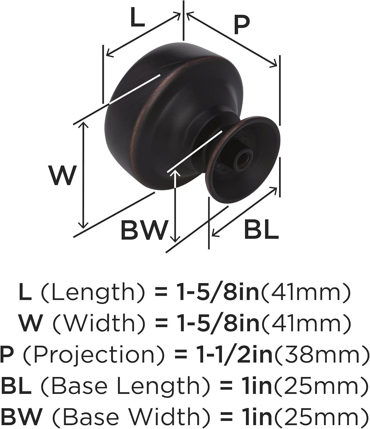 image:imageAmerock BP53700CZ Champagne Bronze Cabinet Knob 1316 inch 30mm Diameter Drawer Knob Kane Furniture HardwareOil Rubbed Bronze