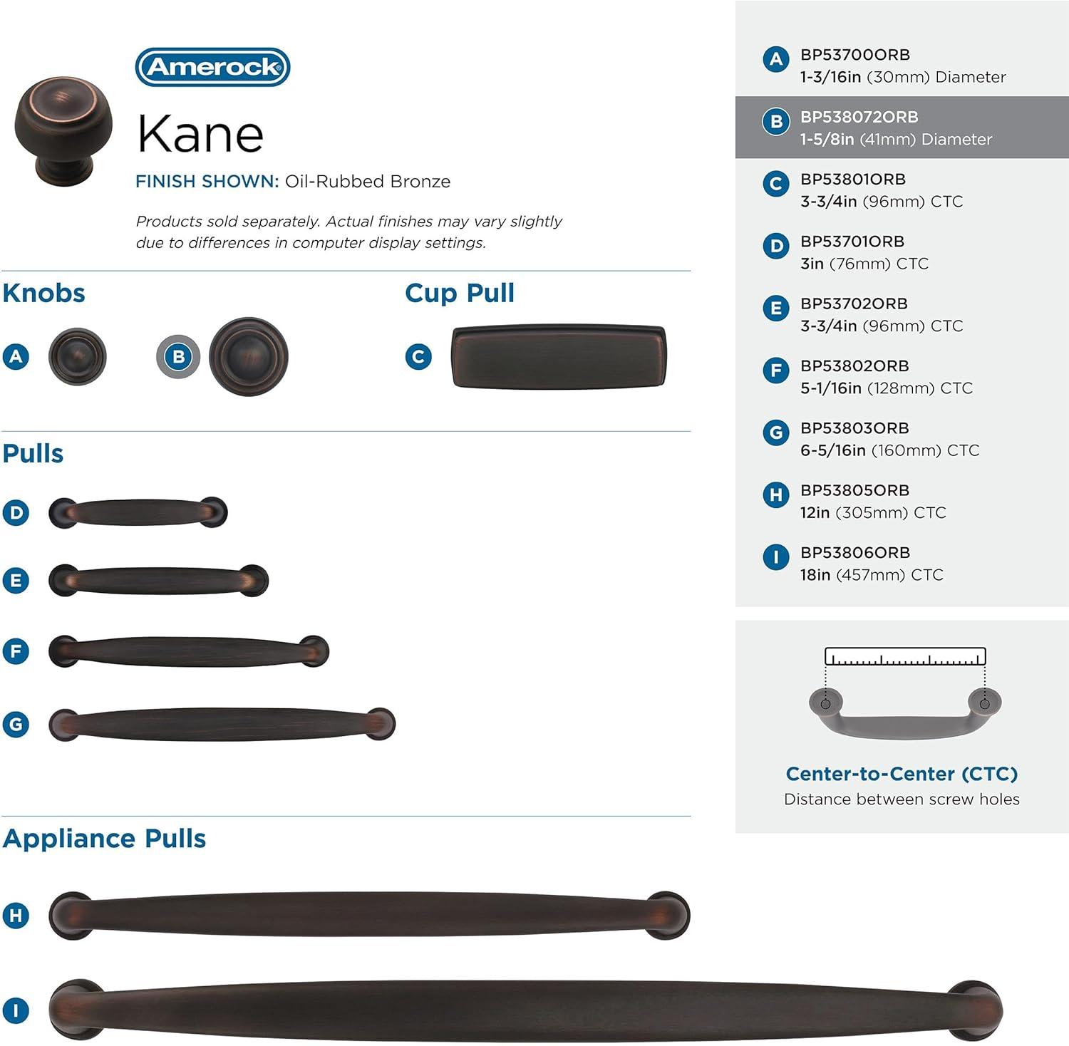 image:imageAmerock BP53700CZ Champagne Bronze Cabinet Knob 1316 inch 30mm Diameter Drawer Knob Kane Furniture HardwareOil Rubbed Bronze