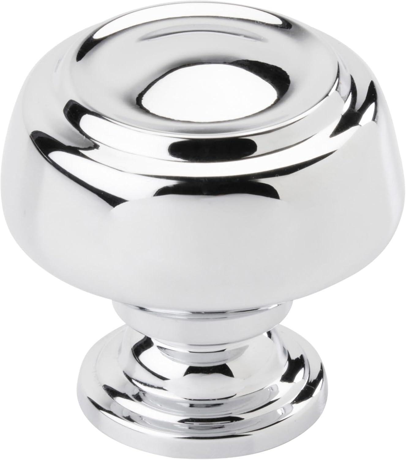 image:imageAmerock BP53700CZ Champagne Bronze Cabinet Knob 1316 inch 30mm Diameter Drawer Knob Kane Furniture HardwarePolished Chrome