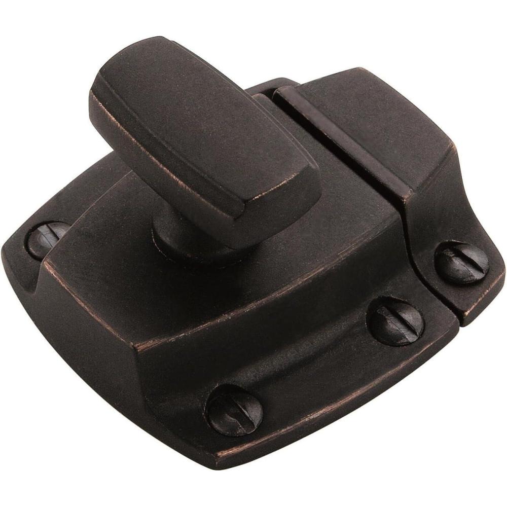 image:imageAmerock  Cabinet Latch  Dark Oiled Bronze  178 inch 48 mm Length  Highland Ridge  1 Pack  Cabinet HardwareDarkOiled Bronze
