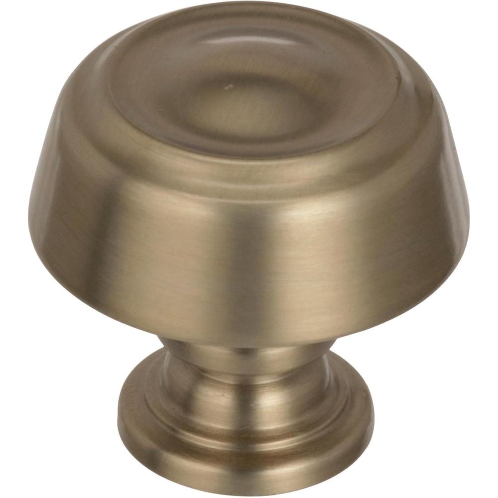 image:imageAmerock BP53700CZ Champagne Bronze Cabinet Knob 1316 inch 30mm Diameter Drawer Knob Kane Furniture HardwareGolden Champagne