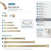 Amerock | Appliance Pull | Gilded Bronze | 8 inch (203 mm) Center to Center | Revitalize | 1 Pack | Drawer Pull | Drawer Handle | Cabinet Hardware(Golden Champagne)