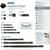 Amerock | Cabinet Latch | Dark Oiled Bronze | 1-7/8 inch (48 mm) Length | Highland Ridge | 1 Pack | Cabinet Hardware(Dark-Oiled Bronze)