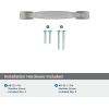 Amerock | Cabinet Pull | Aged Pewter | 3 inch (76 mm) Center to Center | Highland Ridge | 1 Pack | Drawer Pull | Drawer Handle | Cabinet Hardware(Aged Pewter)