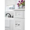 Amerock | Cabinet Pull | Clear/Gunmetal | 3 inch (76 mm) Center to Center | Glacio | 1 Pack | Drawer Pull | Drawer Handle | Cabinet Hardware(Clear/Gunmetal)