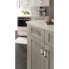 Amerock | Cabinet Pull | Clear/Gunmetal | 3 inch (76 mm) Center to Center | Glacio | 1 Pack | Drawer Pull | Drawer Handle | Cabinet Hardware(Clear/Gunmetal)
