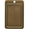 Amerock | Cabinet Pull | Weathered Nickel | 3 inch (76 mm) Center to Center | Kane | 1 Pack | Drawer Pull | Drawer Handle | Cabinet Hardware(Gilded Bronze)