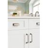 Amerock | Cabinet Pull | Weathered Nickel | 3 inch (76 mm) Center to Center | Kane | 1 Pack | Drawer Pull | Drawer Handle | Cabinet Hardware(Weathered Nickel)