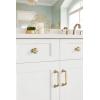 Amerock BP53700CZ | Champagne Bronze Cabinet Knob | 1-3/16 inch (30mm) Diameter Drawer Knob | Kane | Furniture Hardware(Golden Champagne)