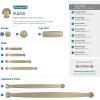 Amerock BP53700CZ | Champagne Bronze Cabinet Knob | 1-3/16 inch (30mm) Diameter Drawer Knob | Kane | Furniture Hardware(Golden Champagne)