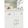 Amerock BP53700CZ | Champagne Bronze Cabinet Knob | 1-3/16 inch (30mm) Diameter Drawer Knob | Kane | Furniture Hardware(Satin Nickel)