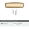 Amerock BP53801CZ | Champagne Bronze Cup Pull | 3-3/4 inch (96mm) Center-to-Center Drawer Pull | Kane | Furniture Hardware(Champagne Bronze)