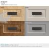 Amerock BP53801CZ | Champagne Bronze Cup Pull | 3-3/4 inch (96mm) Center-to-Center Drawer Pull | Kane | Furniture Hardware(Oil Rubbed Bronze)