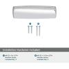 Amerock BP53801CZ | Champagne Bronze Cup Pull | 3-3/4 inch (96mm) Center-to-Center Drawer Pull | Kane | Furniture Hardware(Polished Chrome)