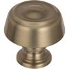 Amerock BP53700CZ | Champagne Bronze Cabinet Knob | 1-3/16 inch (30mm) Diameter Drawer Knob | Kane | Furniture Hardware(Golden Champagne)