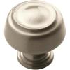 Amerock BP53700CZ | Champagne Bronze Cabinet Knob | 1-3/16 inch (30mm) Diameter Drawer Knob | Kane | Furniture Hardware(Satin Nickel)