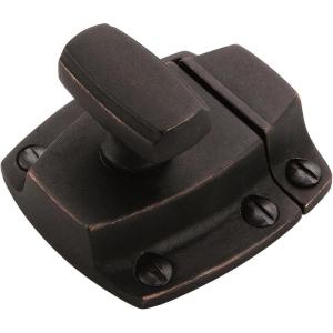 Amerock | Cabinet Latch | Dark Oiled Bronze | 1-7/8 inch (48 mm) Length | Highland Ridge | 1 Pack | Cabinet Hardware(Dark-Oiled Bronze)