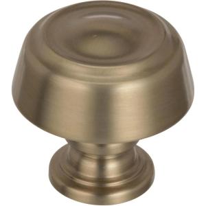 Amerock BP53700CZ | Champagne Bronze Cabinet Knob | 1-3/16 inch (30mm) Diameter Drawer Knob | Kane | Furniture Hardware(Golden Champagne)
