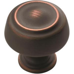 Amerock BP53700CZ | Champagne Bronze Cabinet Knob | 1-3/16 inch (30mm) Diameter Drawer Knob | Kane | Furniture Hardware(Oil Rubbed Bronze)