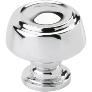Amerock BP53700CZ | Champagne Bronze Cabinet Knob | 1-3/16 inch (30mm) Diameter Drawer Knob | Kane | Furniture Hardware(Polished Chrome)
