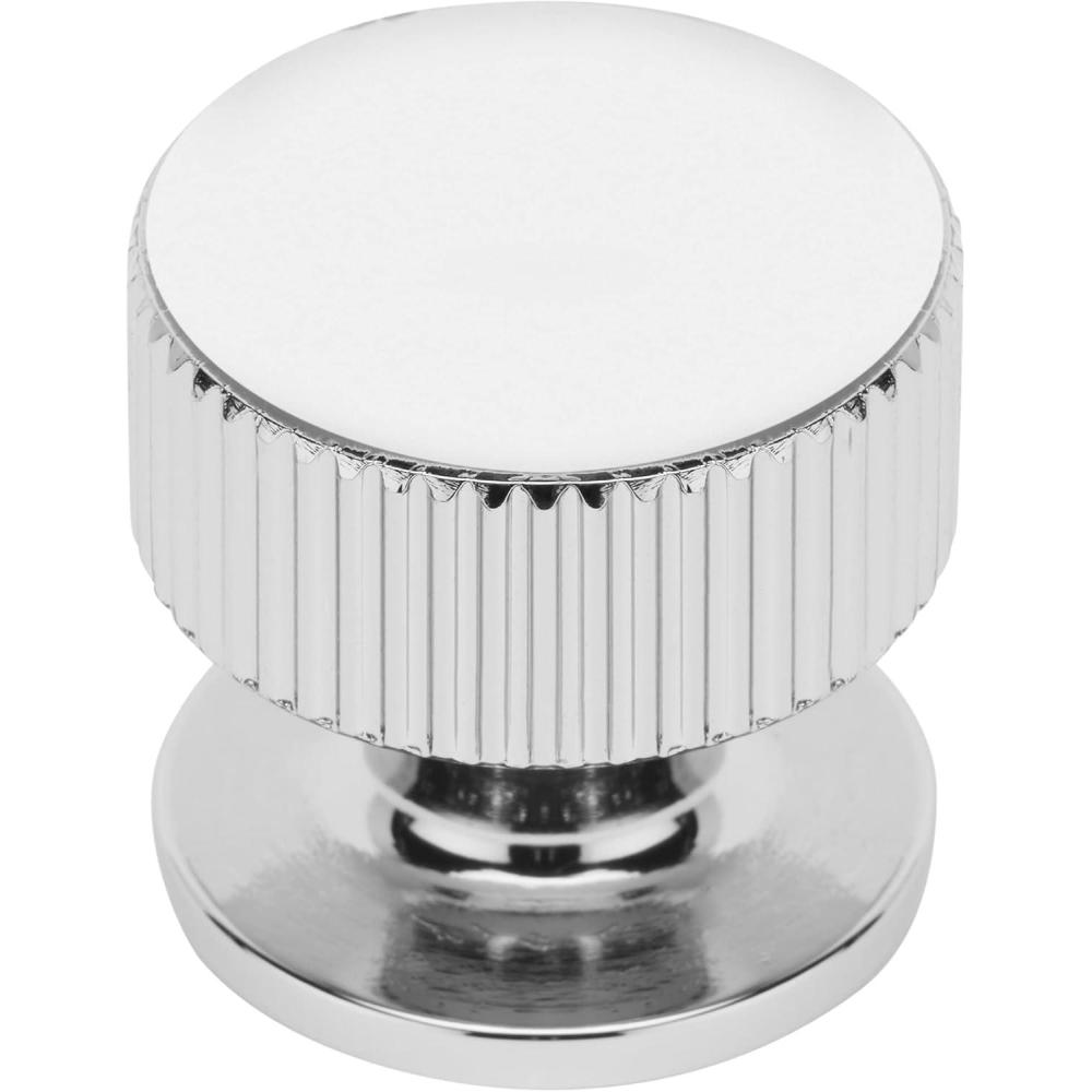 image:imageAmerock  Cabinet Knob  Black Brushed Nickel  114 inch 32 mm Diameter  Carrigan  1 Pack  Drawer Knob  Cabinet HardwarePolished Chrome