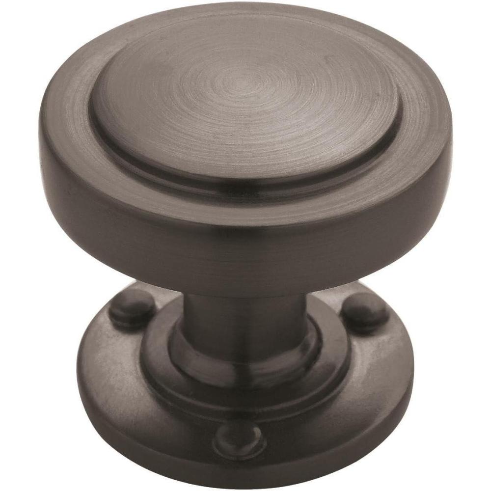 image:imageAmerock  Cabinet Knob  Graphite  114 inch 32 mm Diameter  Rochdale  1 Pack  Drawer Knob  Cabinet Hardware