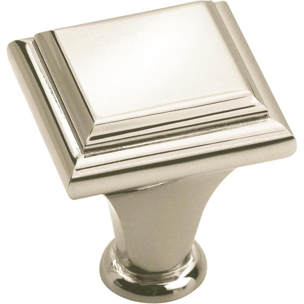 image:imageAmerock Cabinet Knob Polished Nickel 1 inch 25 mm Length Manor 1 Pack Drawer Knob Cabinet Hardware
