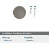 Amerock | Cabinet Knob | Black Brushed Nickel | 1-1/4 inch (32 mm) Diameter | Carrigan | 1 Pack | Drawer Knob | Cabinet Hardware(Black Brushed Nickel)