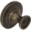 Amerock | Cabinet Knob | Oil Rubbed Bronze | 1-5/16 inch (33 mm) Diameter | Nature’S Splendor | 1 Pack | Drawer Knob | Cabinet Hardware(Weathered Brass)