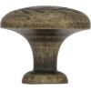 Amerock | Cabinet Knob | Oil Rubbed Bronze | 1-5/16 inch (33 mm) Diameter | Nature’S Splendor | 1 Pack | Drawer Knob | Cabinet Hardware(Weathered Brass)