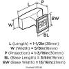 BP53029BC 1-1/4″ (32 mm) Mulholland T-Kn(Brushed Copper)