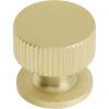 Amerock | Cabinet Knob | Black Brushed Nickel | 1-1/4 inch (32 mm) Diameter | Carrigan | 1 Pack | Drawer Knob | Cabinet Hardware(Matte Gold)