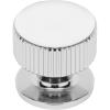 Amerock | Cabinet Knob | Black Brushed Nickel | 1-1/4 inch (32 mm) Diameter | Carrigan | 1 Pack | Drawer Knob | Cabinet Hardware(Polished Chrome)